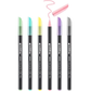 Rotulador Edding 1200-6  Pastel Punta Fibra 1mm Papel Estuche C/6 Piezas