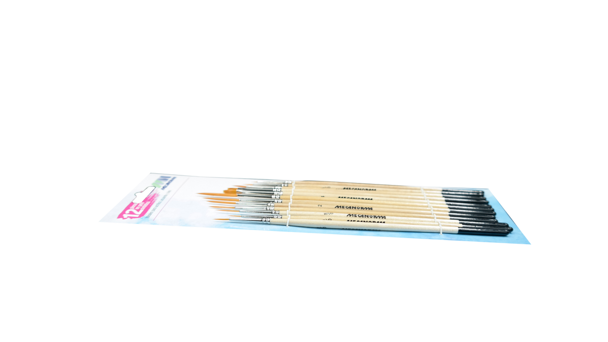 Pinceles Sinteticos Mecanorma Delineador Bl C/12 Surt