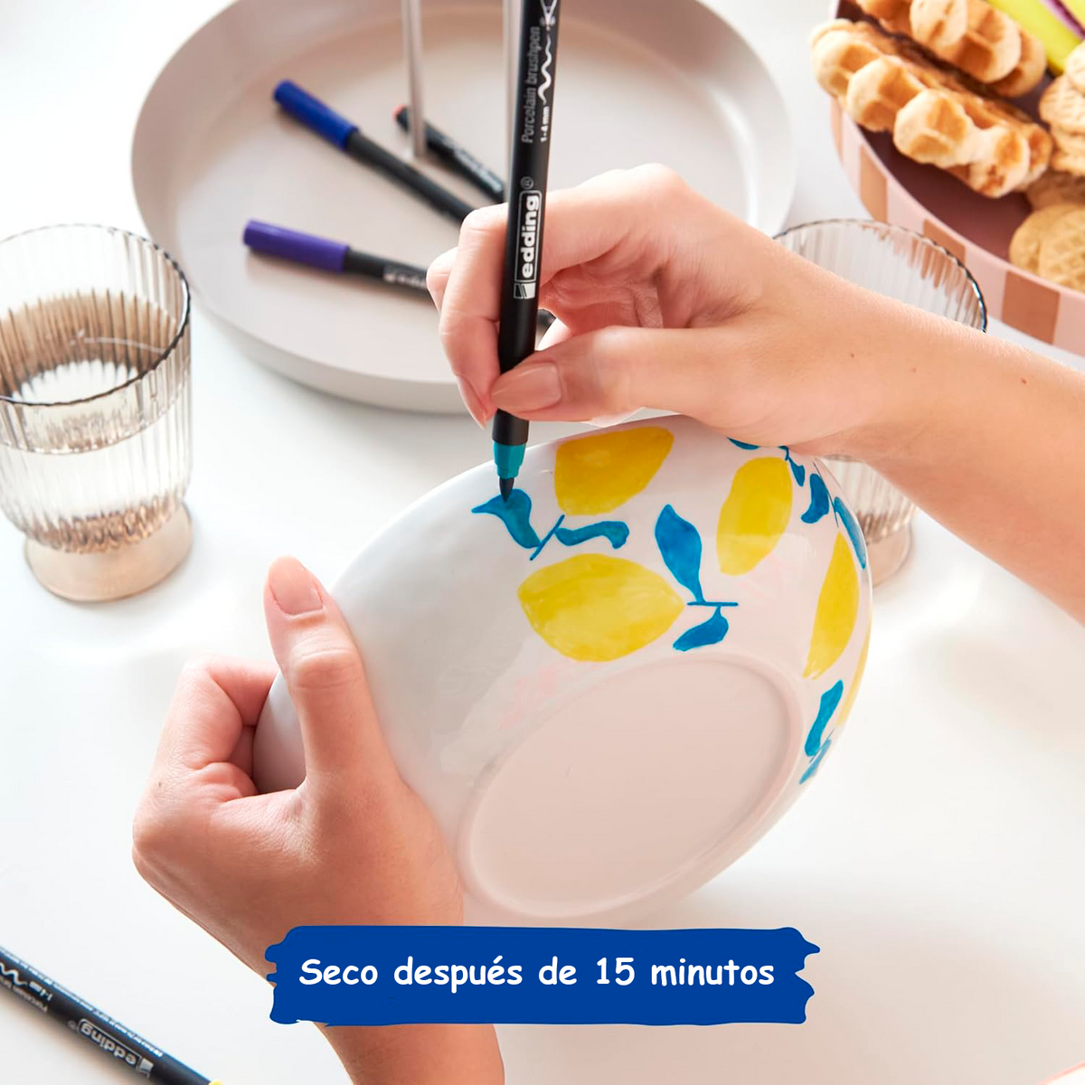 Kit manualidades Ceramica y Porcelana Dale color a tu mundial con edding