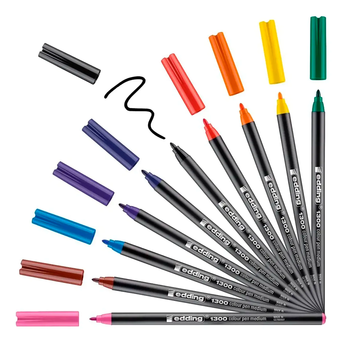 Rotulador Edding 1300 Punta 2mm Papel Estuche Metal C/10 Piezas