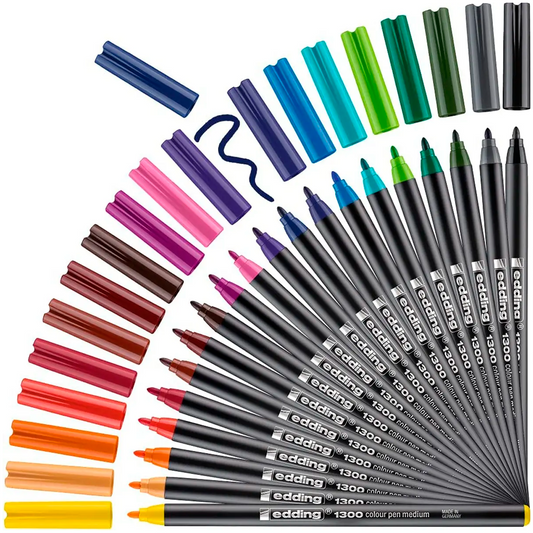 Rotulador Edding E-1300 Punta Conica 2mm Papel Estuche Metal C/20 Piezas