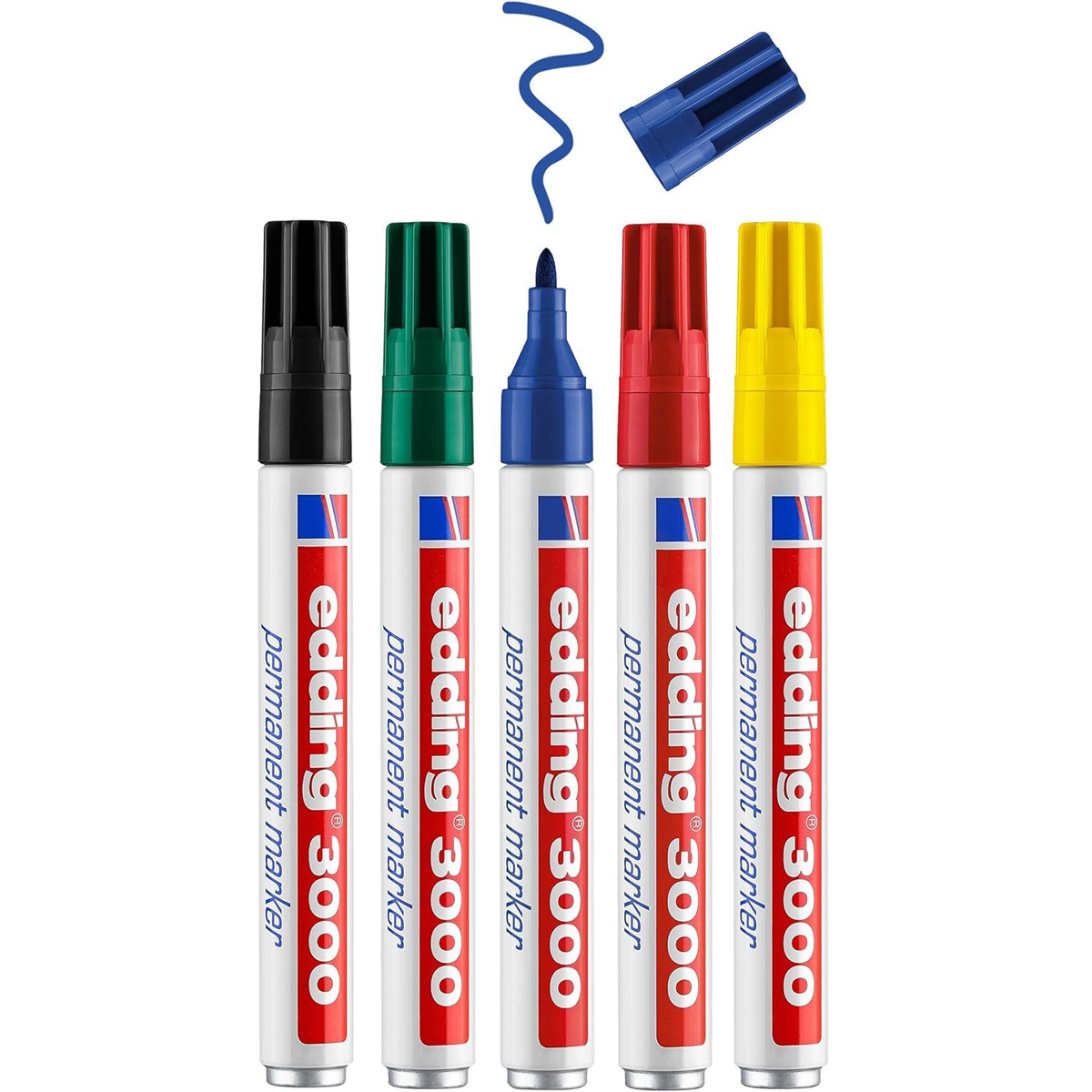 Edding 3000 Permanent Marker Refillable 1.5-3mm Pk/5
