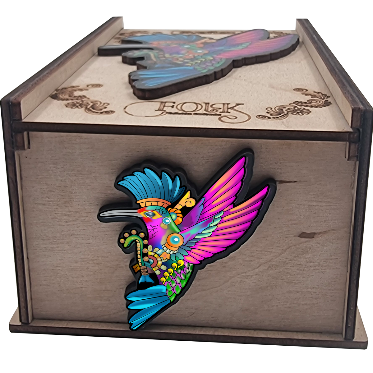 Rompecabezas Evaflex Colibri Arte Folk Cultural Mexicano C/150 Piezas