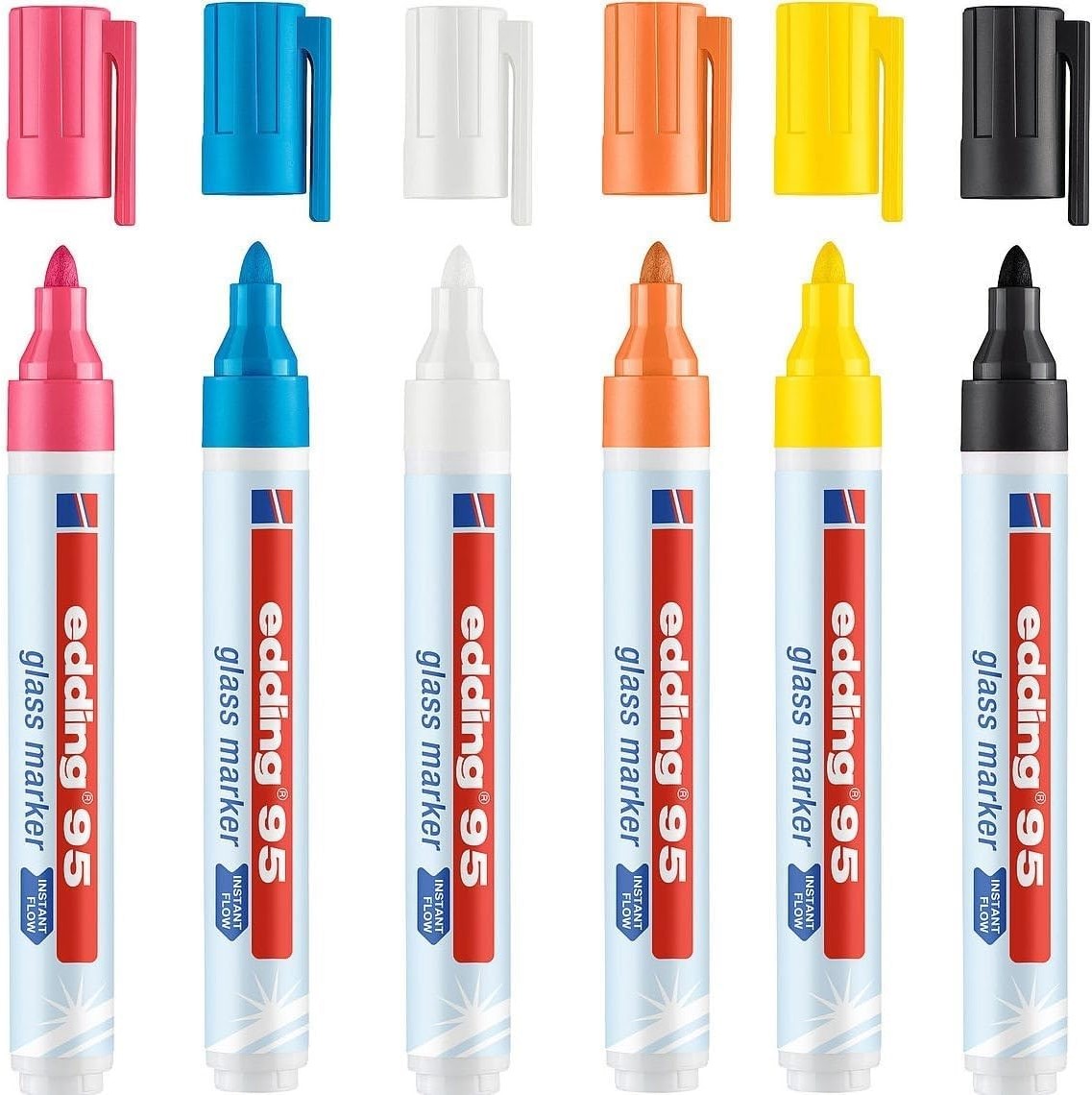 Marcadores Edding Para Cristal Punta 1.5-3mm Pumples Set C/6