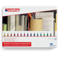 Edding E55 Fineliner Pen 0.3mm Tip Metal Case W/16 Pcs Paper