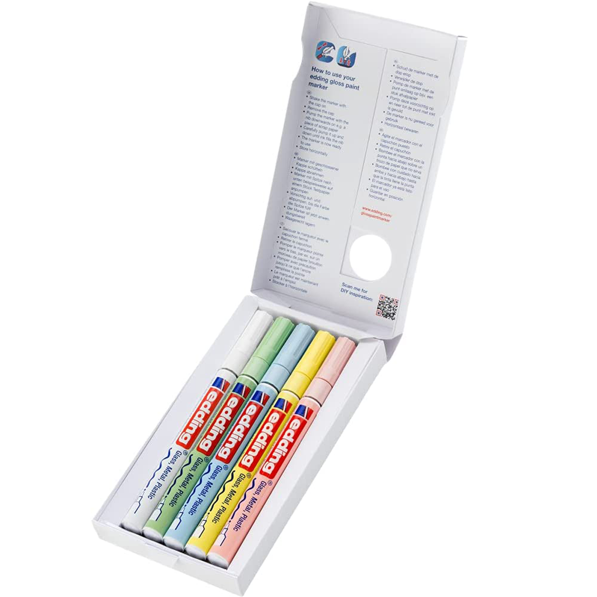 Kit manualidades Gloss Estuche Dale color a tu mundial con edding