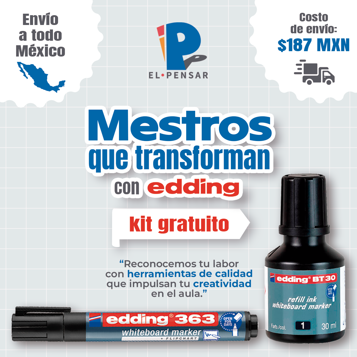 Kit Maestros que transforman con edding