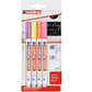 Marcadores Edding 4085 Tiza P/cristal 1-2mm Neon Bl C/4