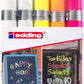 Marcadores Edding 4095 De Tiza P/cristal 2-3mm Neon C/5