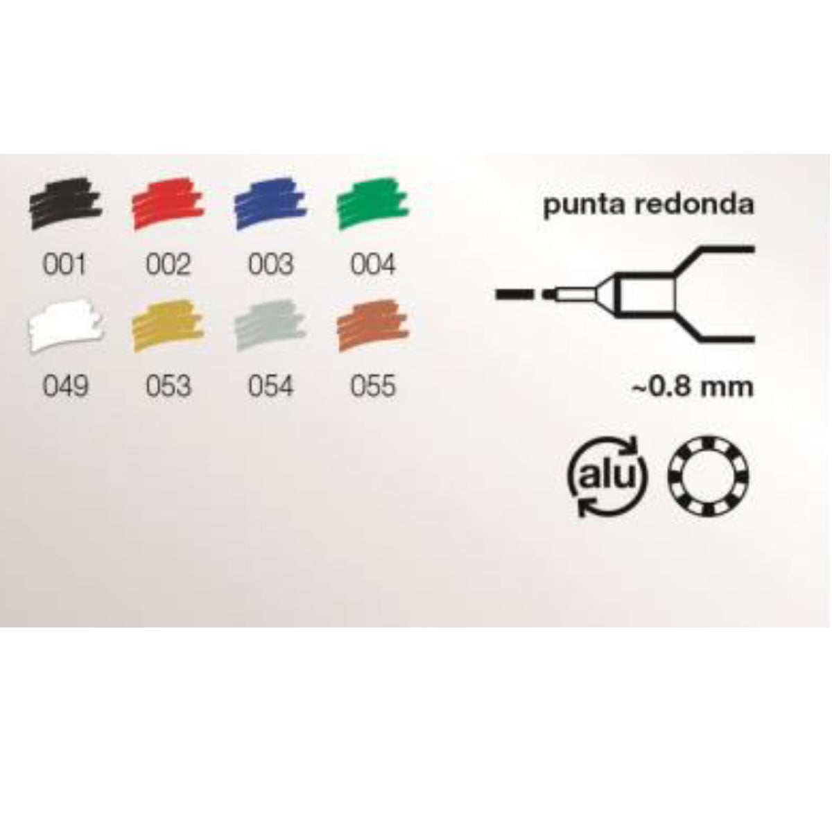 MARCADOR EDDING 790A PERMANENTE TINTA ESPEC 2-4mm