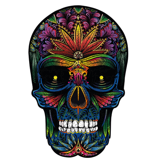 Rompecabezas Evaflex Calavera Arte Folk Cultural Mexicano C/400 Piezas