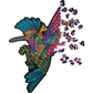 Rompecabezas Evaflex Colibri Arte Folk Cultural Mexicano C/150 Piezas