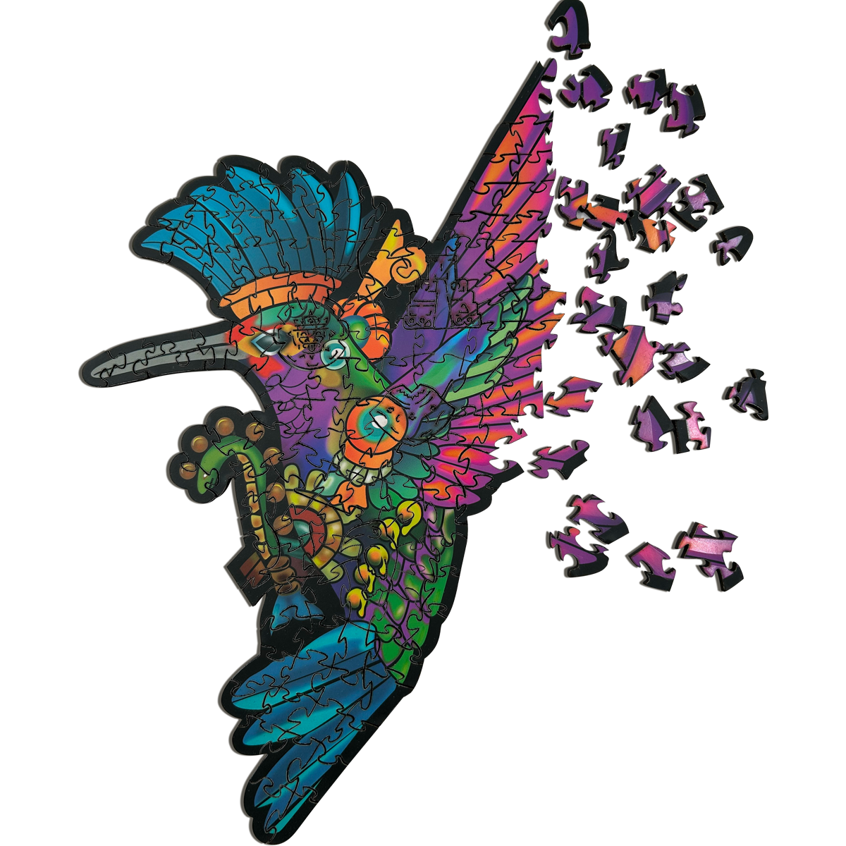 Rompecabezas Evaflex Colibri Arte Folk Cultural Mexicano C/150 Piezas