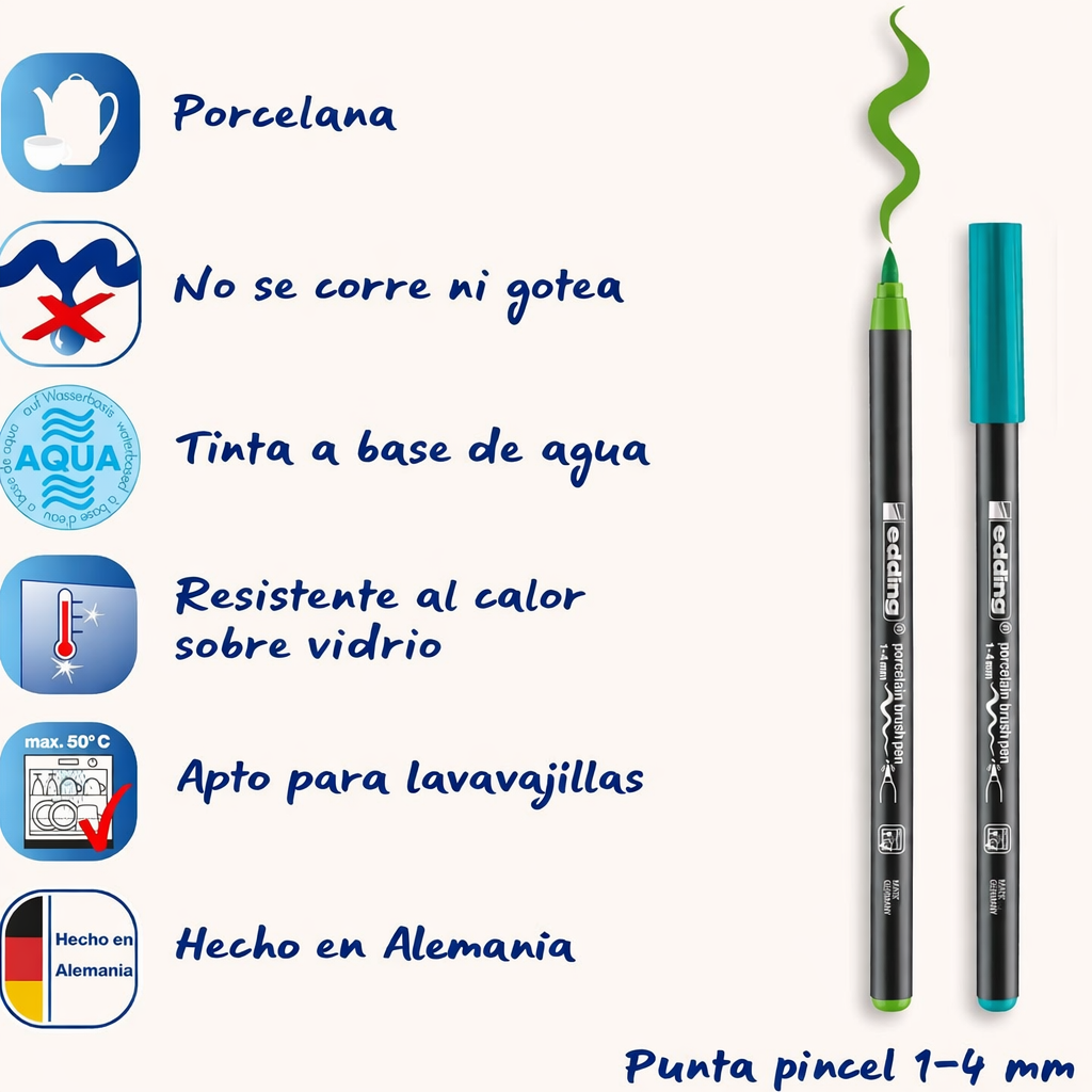Kit manualidades Ceramica y Porcelana Dale color a tu mundial con edding