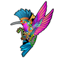 Rompecabezas Evaflex Colibri Arte Folk Cultural Mexicano C/150 Piezas