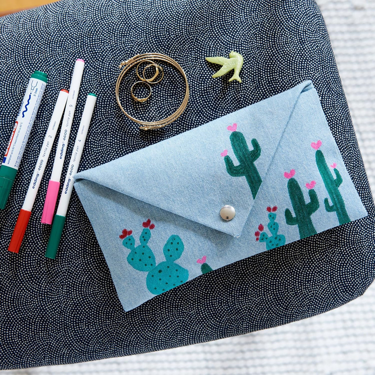 Kit manualidades Textil Dale color a tu mundial con edding