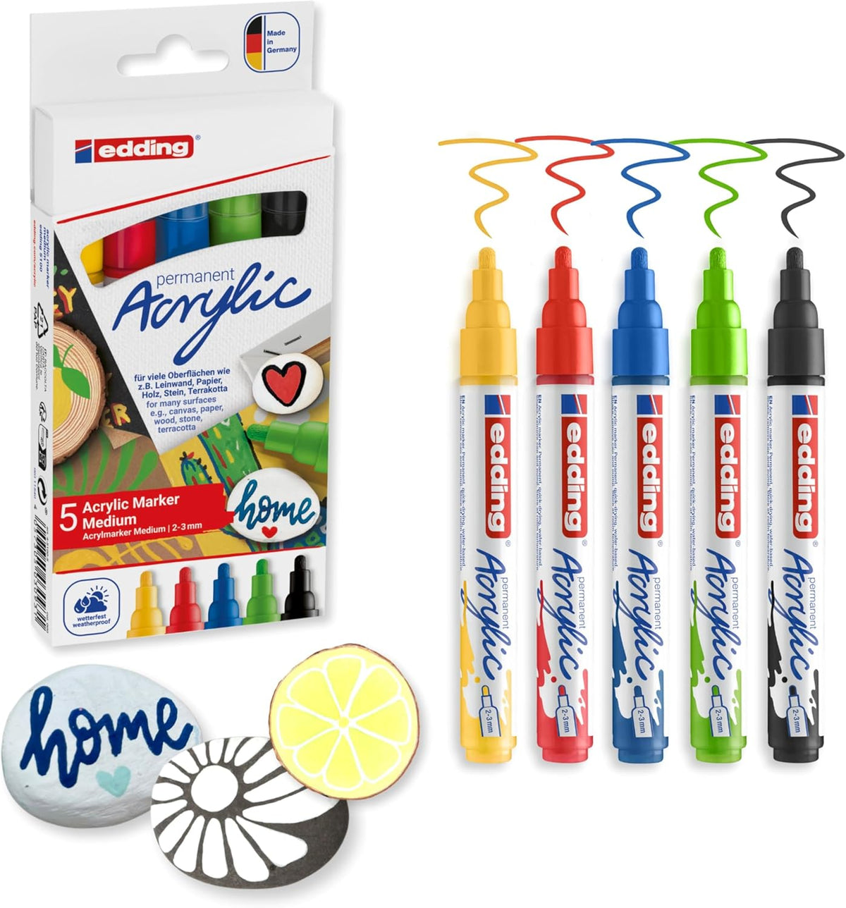 Kit manualidades Acrílico Dale color a tu mundial con edding