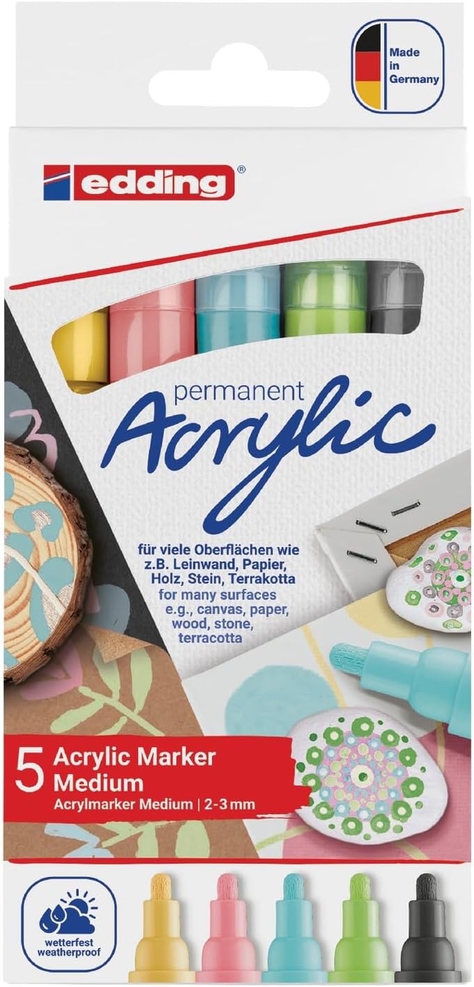 Kit manualidades Acrílico Dale color a tu mundial con edding