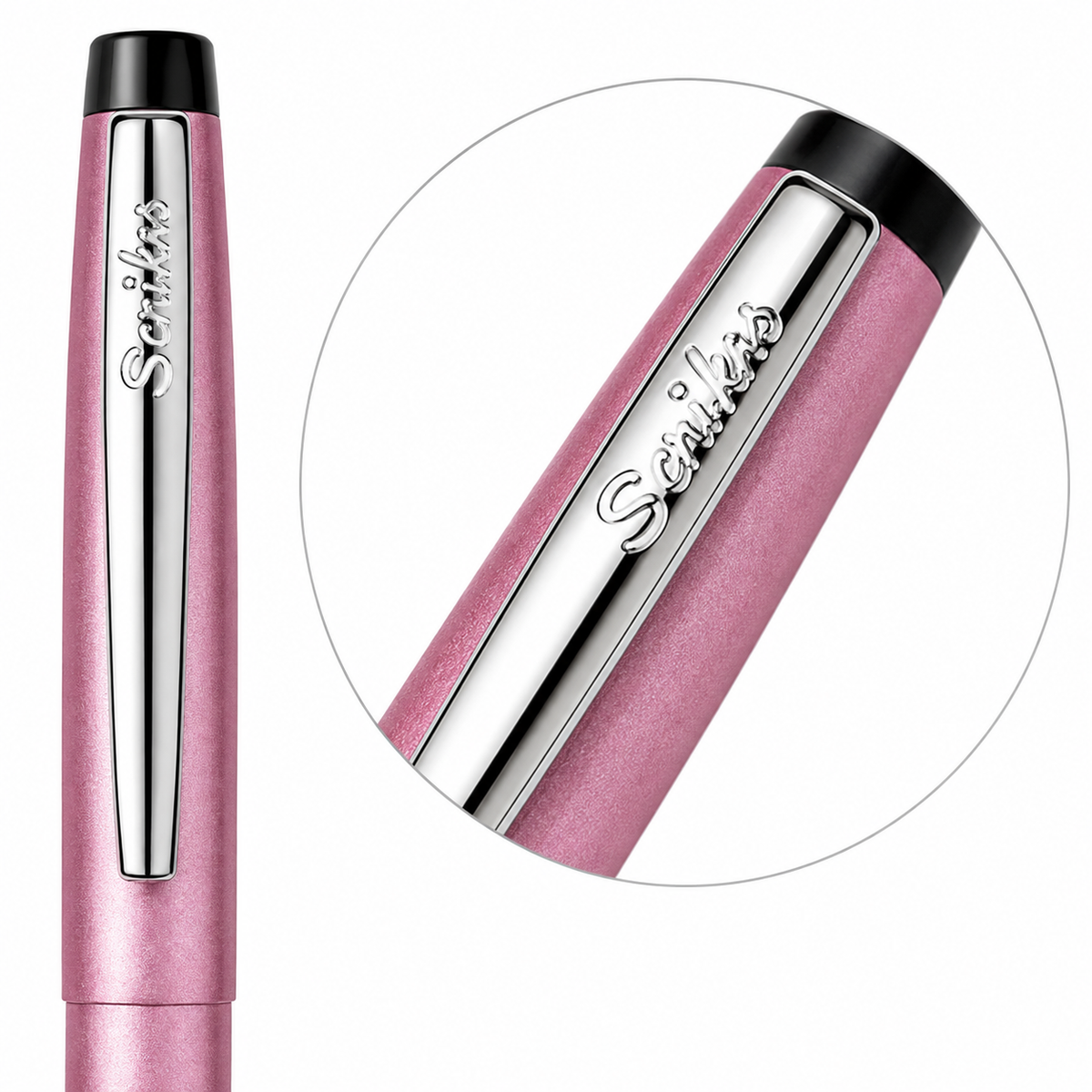 Bolígrafo Scrikss F108 Rosa Metálico Tinta Negra
