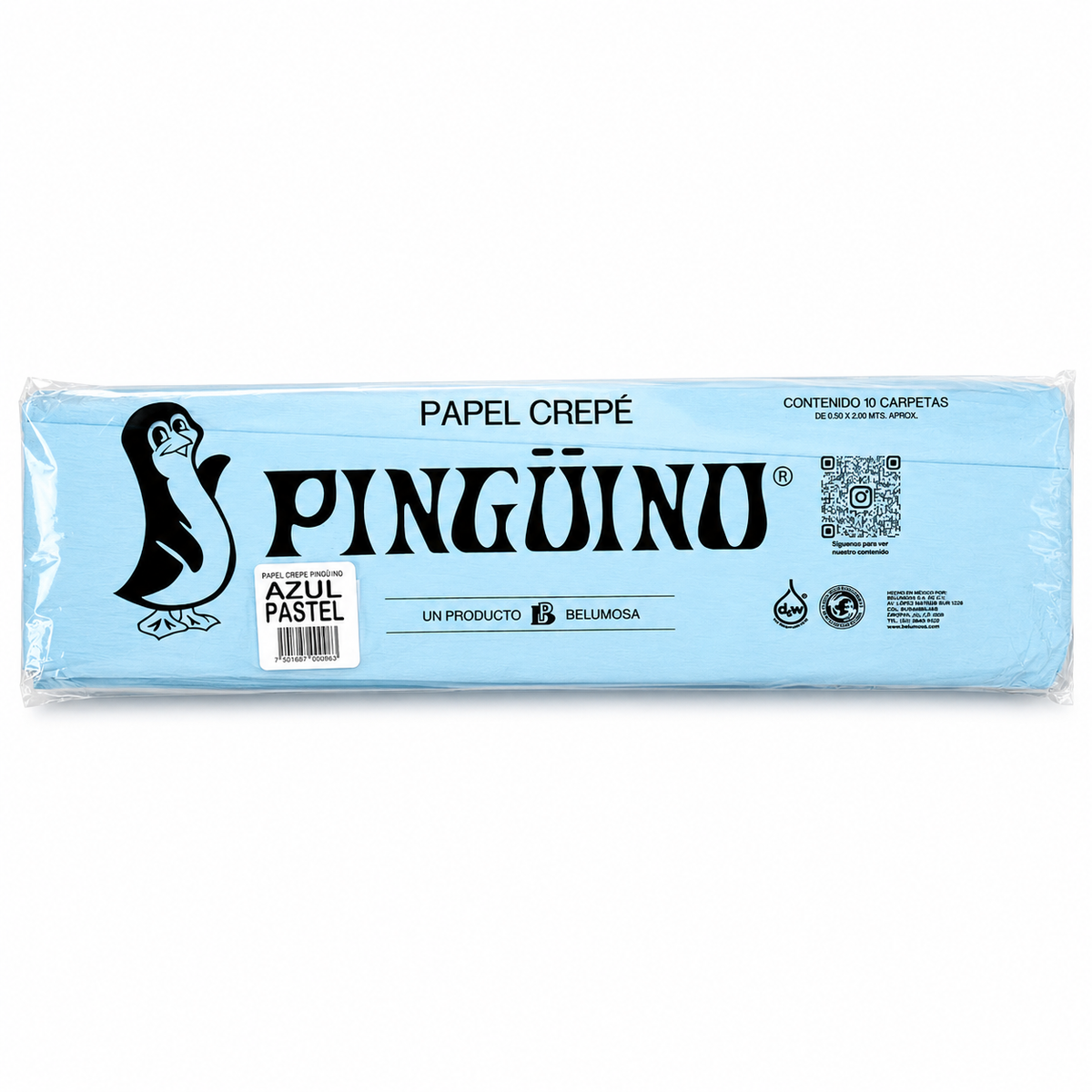 Crepe Paper Penguin Belumosa Bag with 10 pieces Mixed Pastel Original