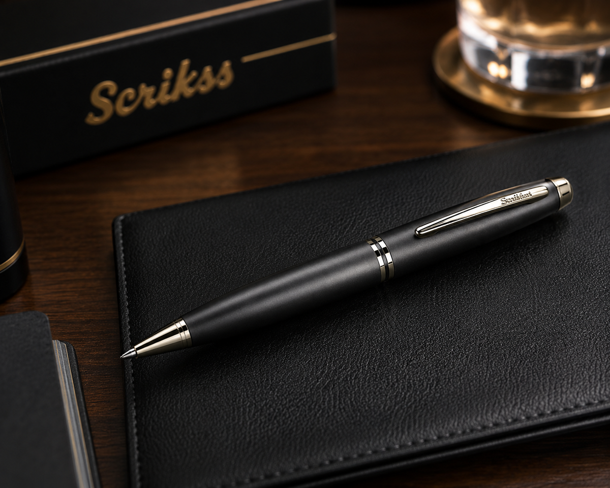 Boligrafo Scrikss Knight 88 Negro Mate Metalico