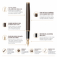 Pluma Fuente Scrikss Oskar 39 Café Oro Rosa con Estuche
