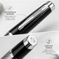 Bolígrafo Scrikss Pera 477 Negro Cromo con Estuche