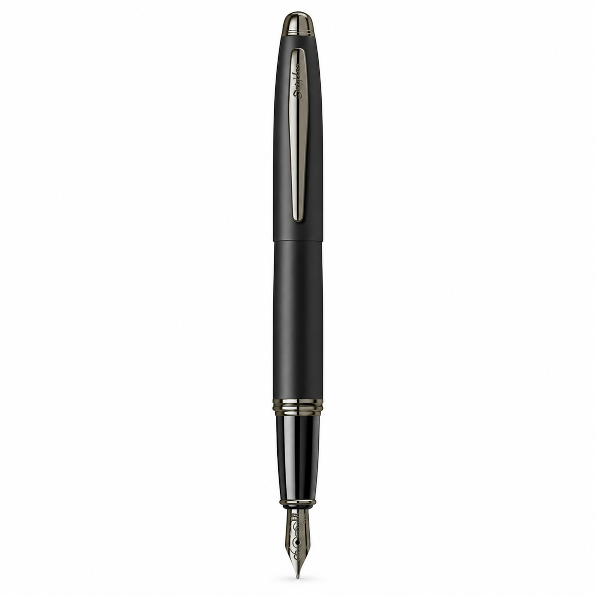 Pluma Fuente Scrikss 88 Knight Negro Mate Con Estuche