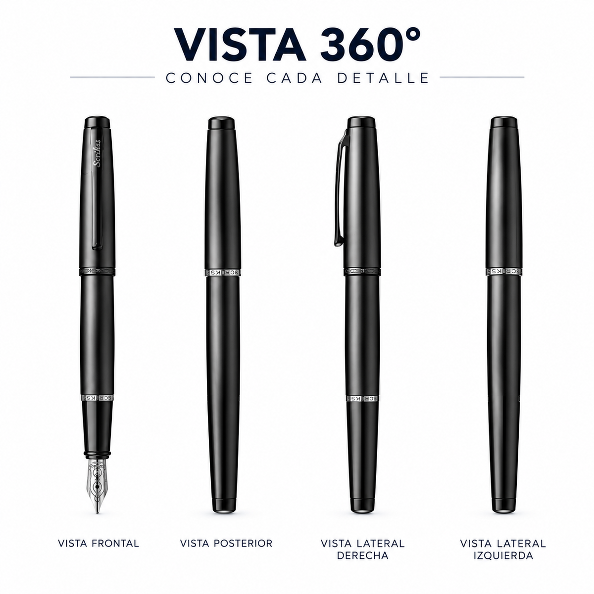Pluma Fuente Scrikss 78 Metropolis Negro Mate