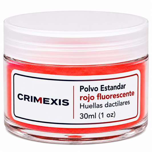 Polvo Para Huellas Dactilares Crimexis Estandar Rojo fluorescente 30ml
