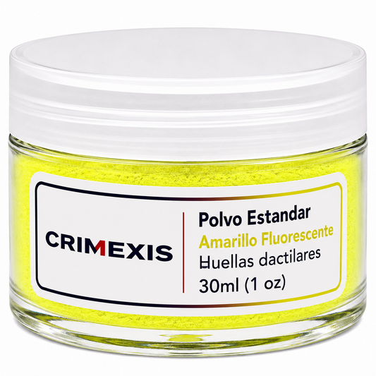 Polvo Para Huellas Dactilares Crimexis Estandar Amarillo Fluorescente 30ml