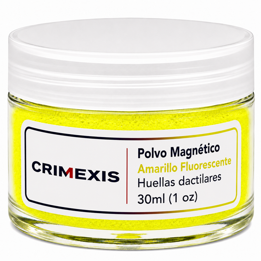 Polvo Magnetico Crimexis Para Huellas Dactilares Amarillo Fluorescente 30ml