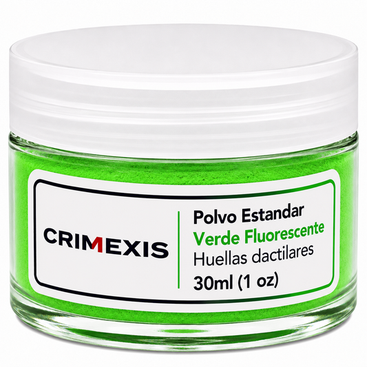Polvo Para Huellas Dactilares Verde Fluorescente 30ml