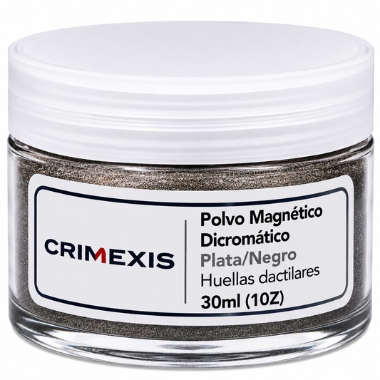 Polvo Para Huellas Dactilares Crimexis Magnéticos plateado/negro (10Z) 30ml