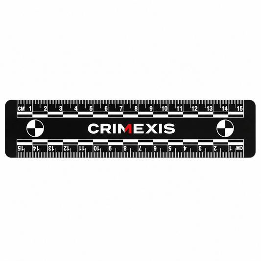 Regleta Metrica Forense Crimexis Fotográfica 15 cm PVC Negro