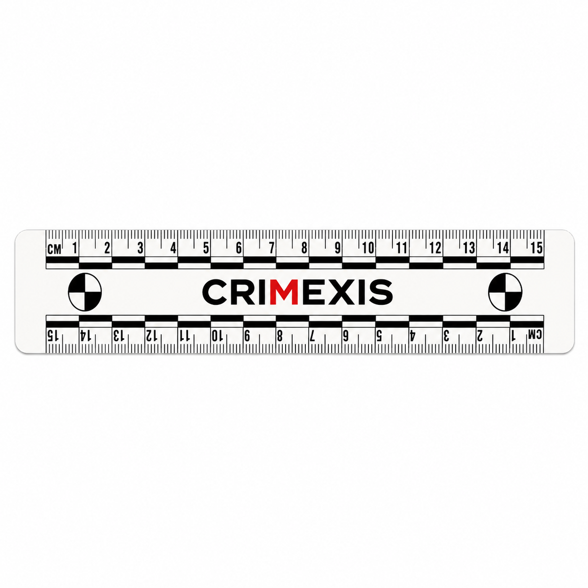 Regleta Métrica Crimexis Escala fotográfica PVC Blanco de 15 cm