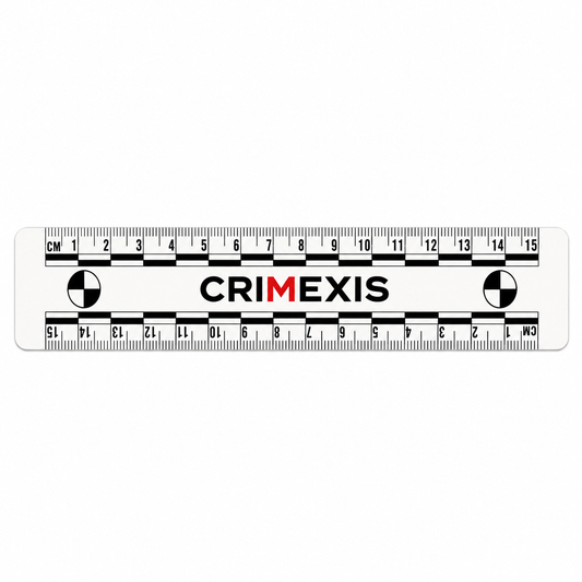 Regleta Métrica Crimexis Escala fotográfica PVC Blanco de 15 cm