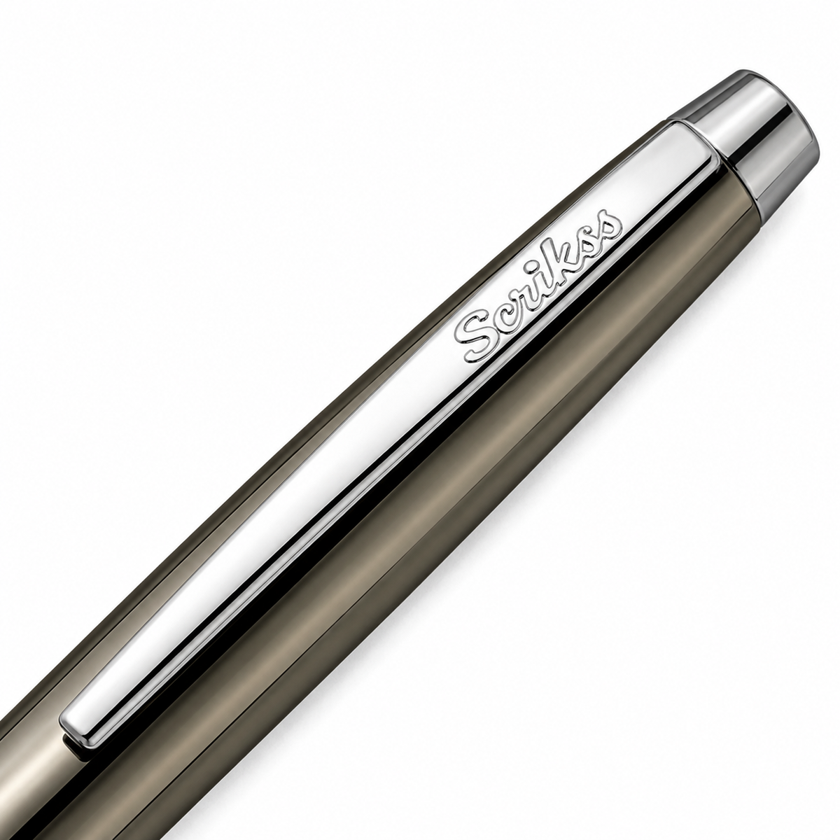 Bolígrafo Scrikss F108 Chrome Metálico con Estuche