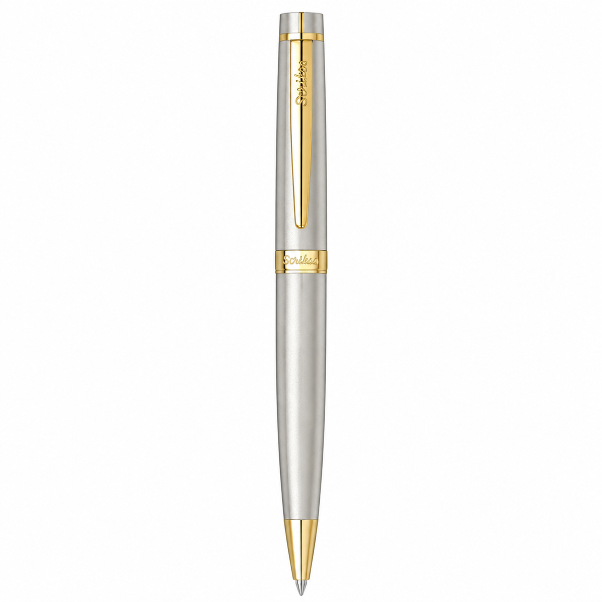 Boligrafo Scrikss Honour 38 Satinado Dorado Con Estuche