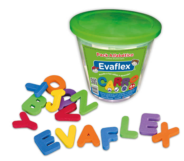 Evaflex Foamy Educational Game Alphabet Pack C/60 Pieces