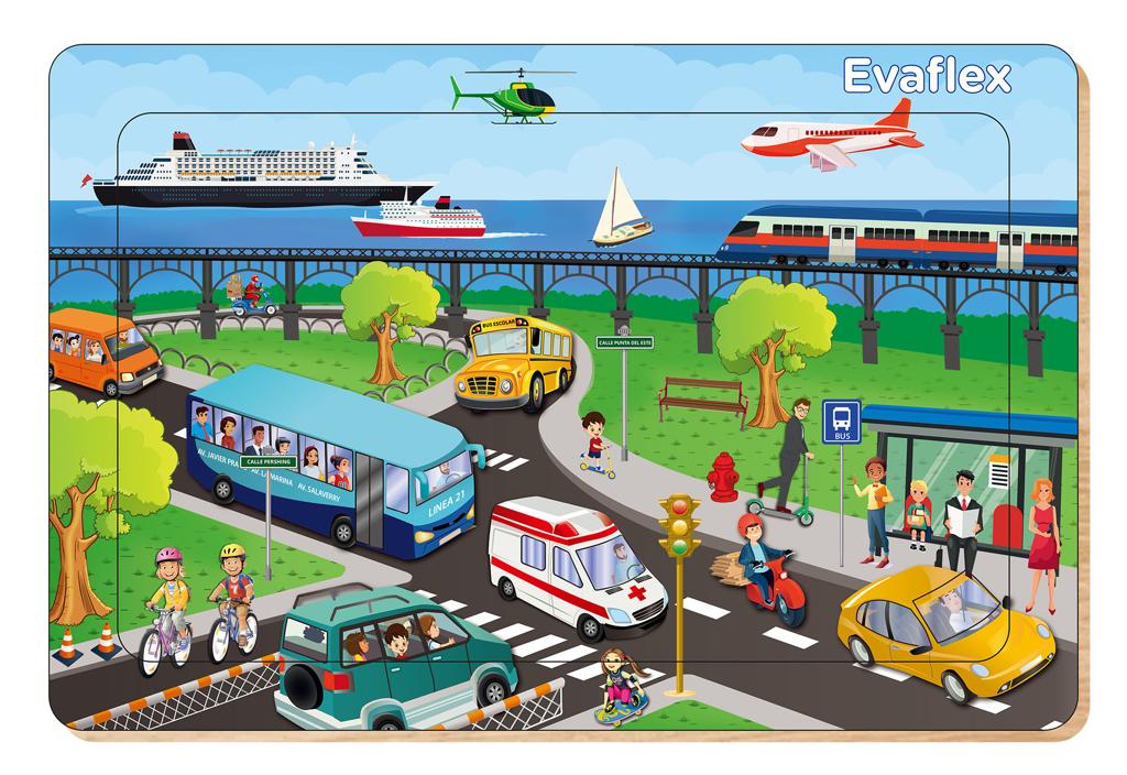 Evaflex Wooden Puzzle Transport C/20 Pieces 20x30cm