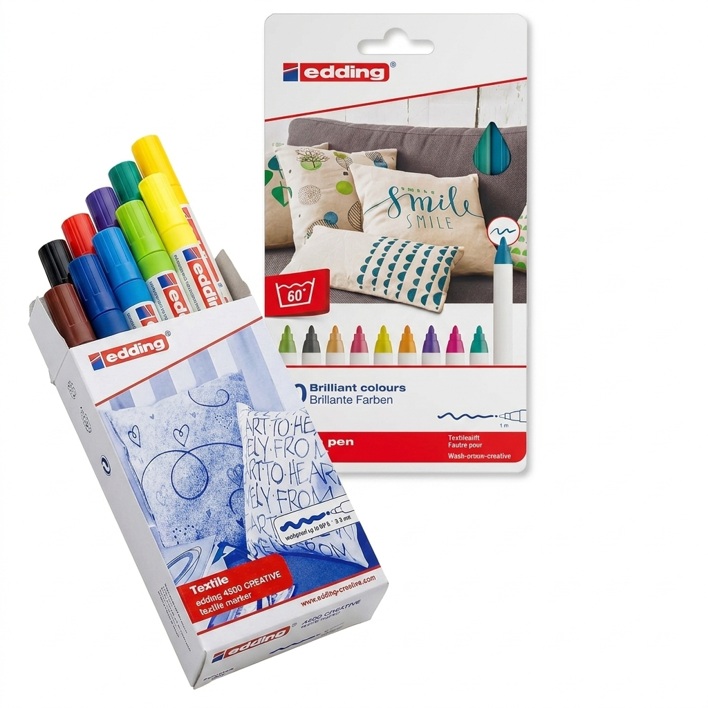 Kit manualidades Textil Dale color a tu mundial con edding