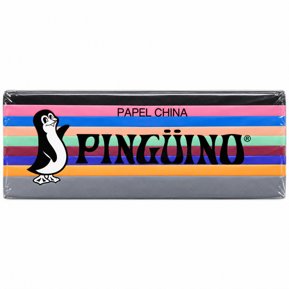 Papel China Pingüino Multicolor 75x50cm 100 Pliegos Pack3