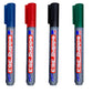 4 Plumones Edding 363 Pizarron Blanco Recargable Punta 1.5