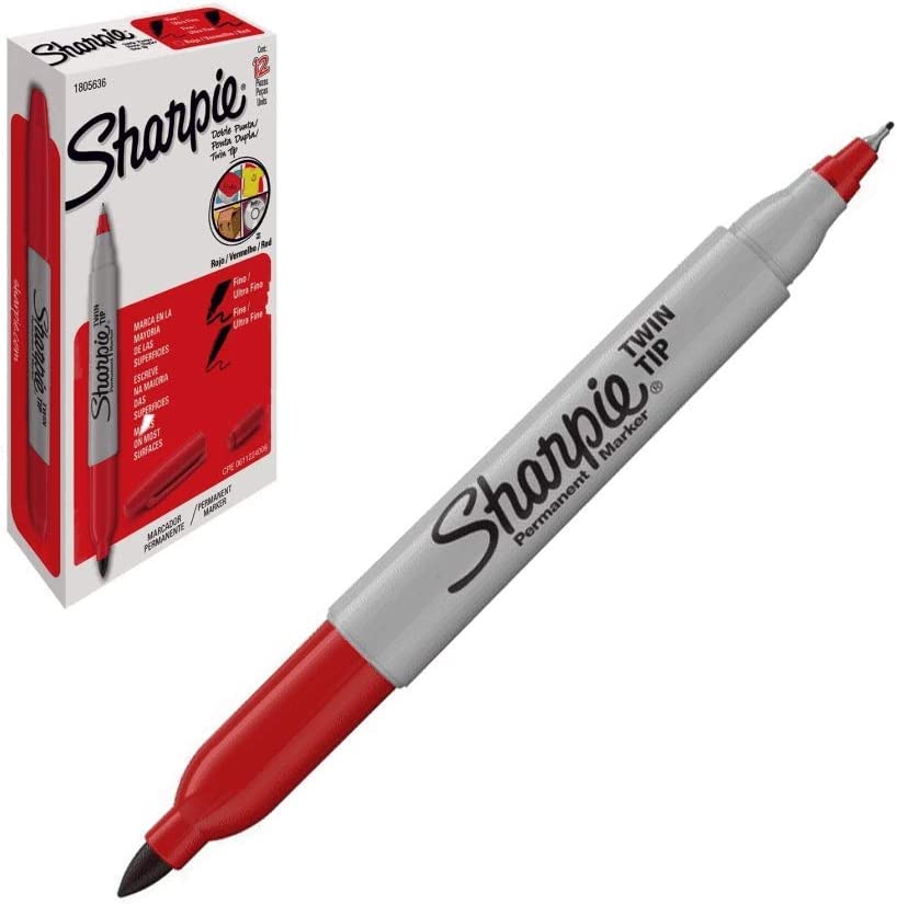 Sharpie Double-Ended Fine and Ultra Fine Tip Marker, Box of 12