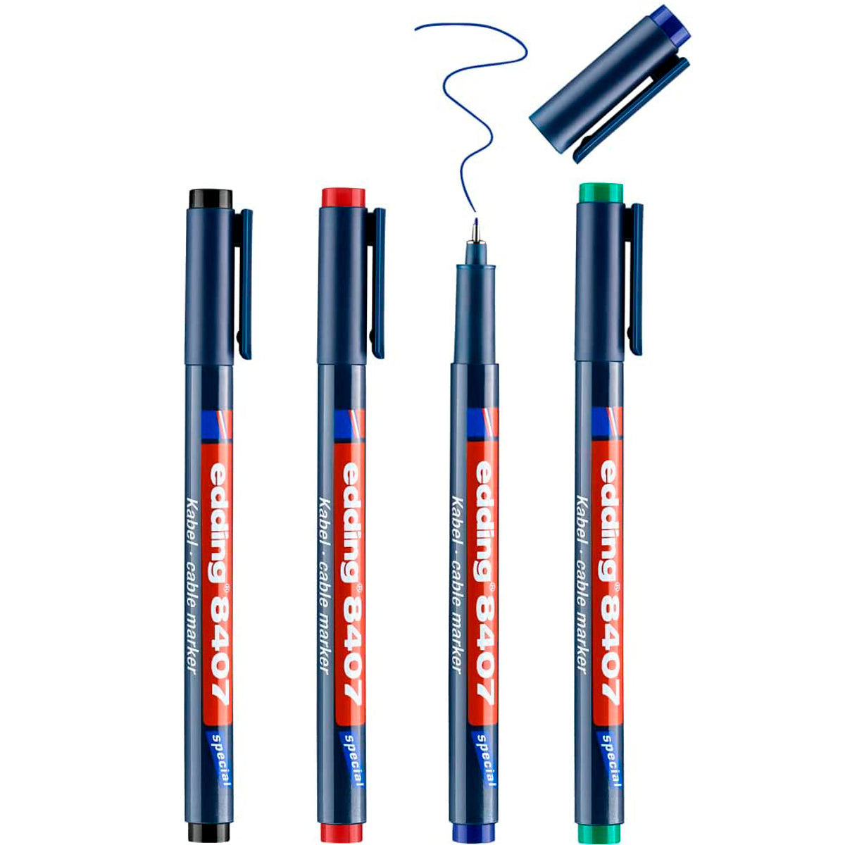Edding Marker 8407 P/cables Indelible Ink 0.3mm Est C/4