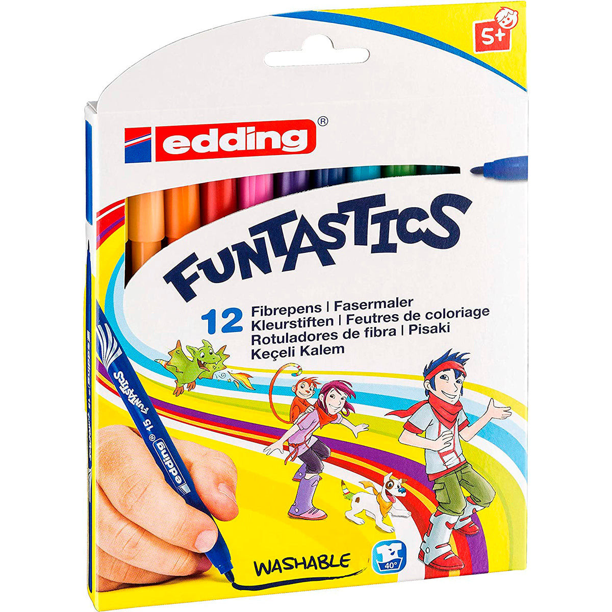Labeled Edding Funtastics Children's Fine Conical Shape 1mm 12pcs