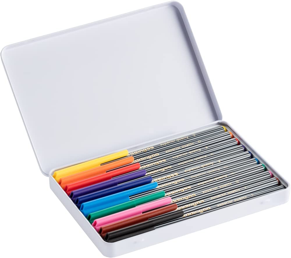 Rotulador Edding Fineliner Punta 0.3mm Estuche Metal C/10 Piezas