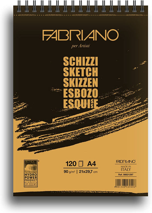 Sketchbook Fabriano Block Dibujo Cuaderno 21*29.7cm