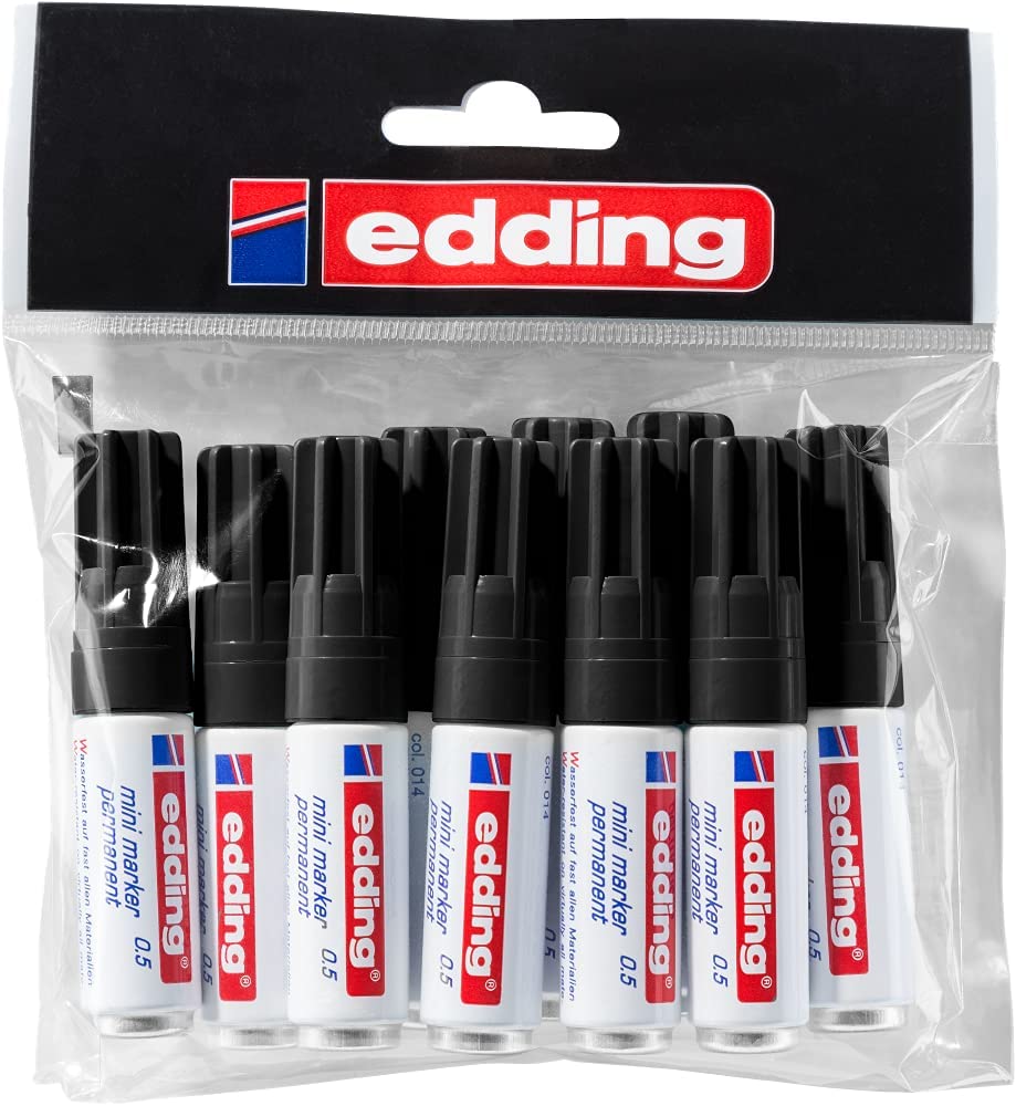 Edding Mini Permanent Aluminum Marker 0.5mm 10 Pieces